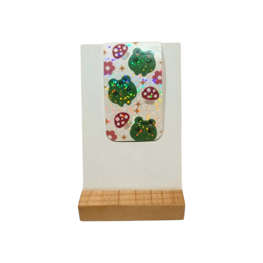 Frogs & Mushroom Magnetic Bookmark