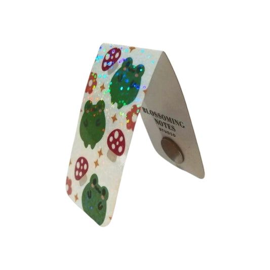 Frogs & Mushroom Magnetic Bookmark
